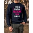 thumbnail image 2 of Awesome Cook Looks Like Sweatshirt Men -Smartprints Designs, Male x-Large, 2 of 4