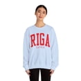 thumbnail image 4 of Riga Latvia Sweatshirt Gifts Crew Neck Shirt Long Sleeve Unisex, 4 of 7