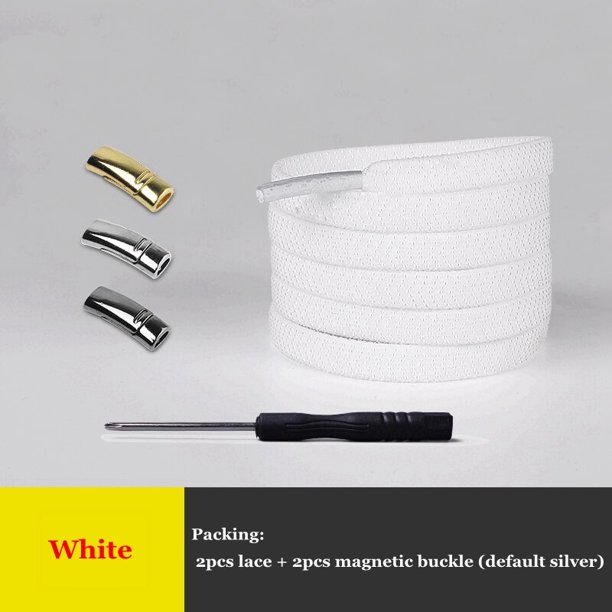 1 par de cordones magnéticos, cordones elásticos con cierre, cordones creativos rápidos sin atar, cordones para zapatos, zapatillas Unisex para niños y adultos, cordones para zapatos, Italia Gao Jinjia LED