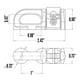 thumbnail image 5 of Speravity 4 unids/set Control de carga L pista doble perno montaje Control de carga Camper Van accesorios L pista Accesorios para vehículos recreativos, 5 of 6