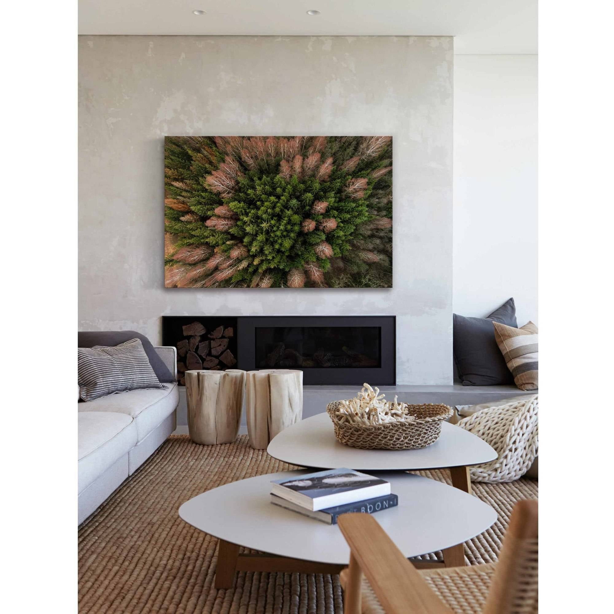 Marmont Hill "Feather Trees" by Karolis Janulis Painting Print on Wrapped Canvas