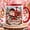 Black, variant on Christmas Coffee Mug, Letters to Santa Mailbox Candy Cane Snow Design for Holiday Drinks
