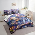 thumbnail image 3 of Feelyou Dreamy Glitter Castle Twin Bedding Sets 7-Piece, Fairy Princess Bedding Comforter Set, Magic Waterfall Sheet Sets, Ultra Soft Room Decor, 3 of 7