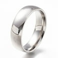 thumbnail image 3 of Tarnish Resistant 304 Stainless Steel Finger Rings Plain Band Rings Stainless Steel Color Size 6~9 Inner Diameter: 16~19mm, 3 of 3
