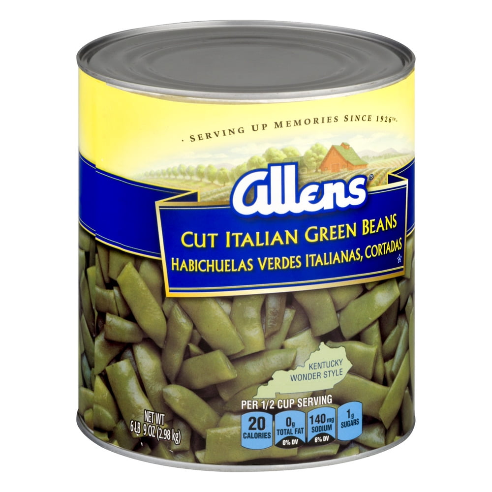 Allens Cut Italian Green Beans, 104 Oz
