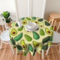 thumbnail image 4 of Avocado Table Cloth Round Table Cover Wrinkle Resistant Waterproof Tablecloth 60 Inch Washable for Kitchen Party Picnic Fruit, 4 of 6