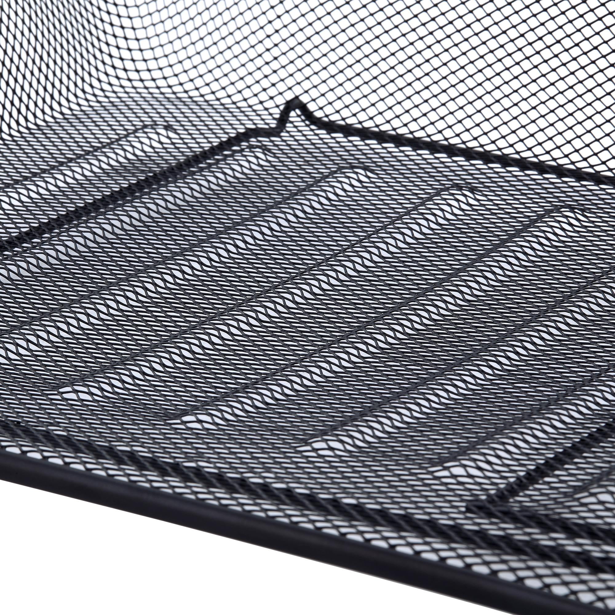 Pen+Gear Metal Mesh Desktop Letter Tray, Black, Single Pack