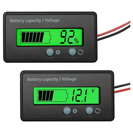 

12V 24V 36V 48V 60V 72V 84V Golf Cart Voltage Meter Power Indicator Instrument Display Acid and Lithium Indicators C