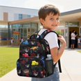 thumbnail image 4 of Jeiento Tractor 13.5 Inch Lightweight Backpack for Toddler Boys, Preschool Kids School Bag for 2-5 Year Old, 2 Front Pockets + 2 Mesh Side Pockets, 4 of 7