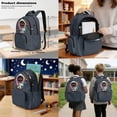 thumbnail image 3 of Xoenoiee Cat Astronaut Universe Print Kids Backpack School Bag 3-in-1 Bookbag Set with Lunch Box Pencil Case for Teen Girls Boys Schoolbag Elementary Preschool Bookbag Satchel, 3 of 6