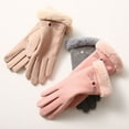 thumbnail image 4 of TERGAYEE Womens Winter Warm Gloves,With Sensitive manipulatescreen Texting Fingers,Fleece Lined Windproof Gloves Cold Weather Warm Gloves, 4 of 4