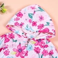 thumbnail image 5 of SYNPOS Toddler Baby Girls Pink Floral Windbreaker Thin Hooded Jacket, 5 of 10