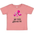 thumbnail image 3 of Inktastic My Titi Loves Me with Two Flamingos Boys or Girls Baby T-Shirt, 3 of 5