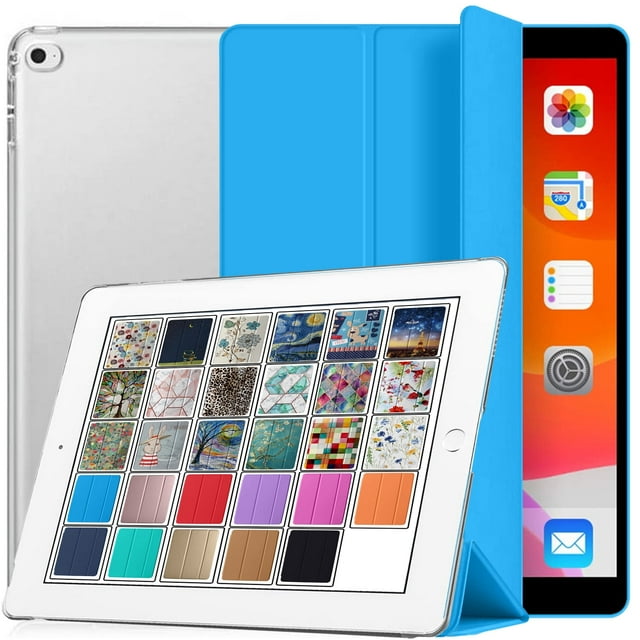 Étui Intelligent pour iPad PRO 12.9" 1st Gen 2015 A1584 A1652 ML0H2LL/A ML0G2LL/A ML0F2LL/A ML0N2LL/A ML0Q2LL/A ML0R2LL/A ML0V2LL/A ML0U2LL/A ML0T2LL/A ML3Q2LL/A ML3N2LL/A ML3K2LL/A ML2J2LL/A ML3R2LL/A Bleu