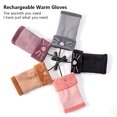 thumbnail image 3 of Guantes sin dedos Invierno Soft Adorable USB Carga eléctrica Calefacción Mano Lavable Mittens Mano de Oficina Elenxs HA011717-04, 3 of 7
