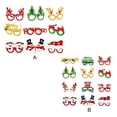 thumbnail image 4 of Bearachild Adornos navideños 2022 gafas de Navidad marco regalo para niños adultos Santa muñeco de nieve gafas Navidad decoración 2022 Año Kits de decoración para fiestas No.02, 4 of 6