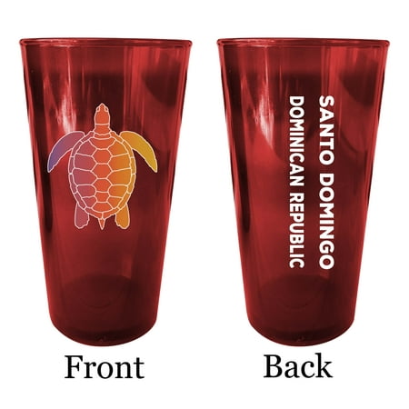 

Sea Girt New Jersey Souvenir 16 oz Red Plastic Pint Glass 4-Pack