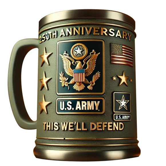 fsxdhpcsgfc 3D Mug For The 250th Anniversary Of The Exquisite Mug With Theme Handmade Coffee Of Courage And Commitment Camping Kitchen Cups Tumbler Set Coffee Mugs Small Ceramic Coffee Mugs Cups