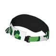 thumbnail image 2 of Sikiie Leopard print St. Patrick's Day Sun Visor Hat Adjustable Velcro Golf Visor Sports Sunscreen Visor Hat for Outdoor Activities, 2 of 7