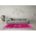 thumbnail image 3 of Ahgly Company Indoor Square Oriental Pink Industrial Area Rugs, 8' Square, 3 of 4
