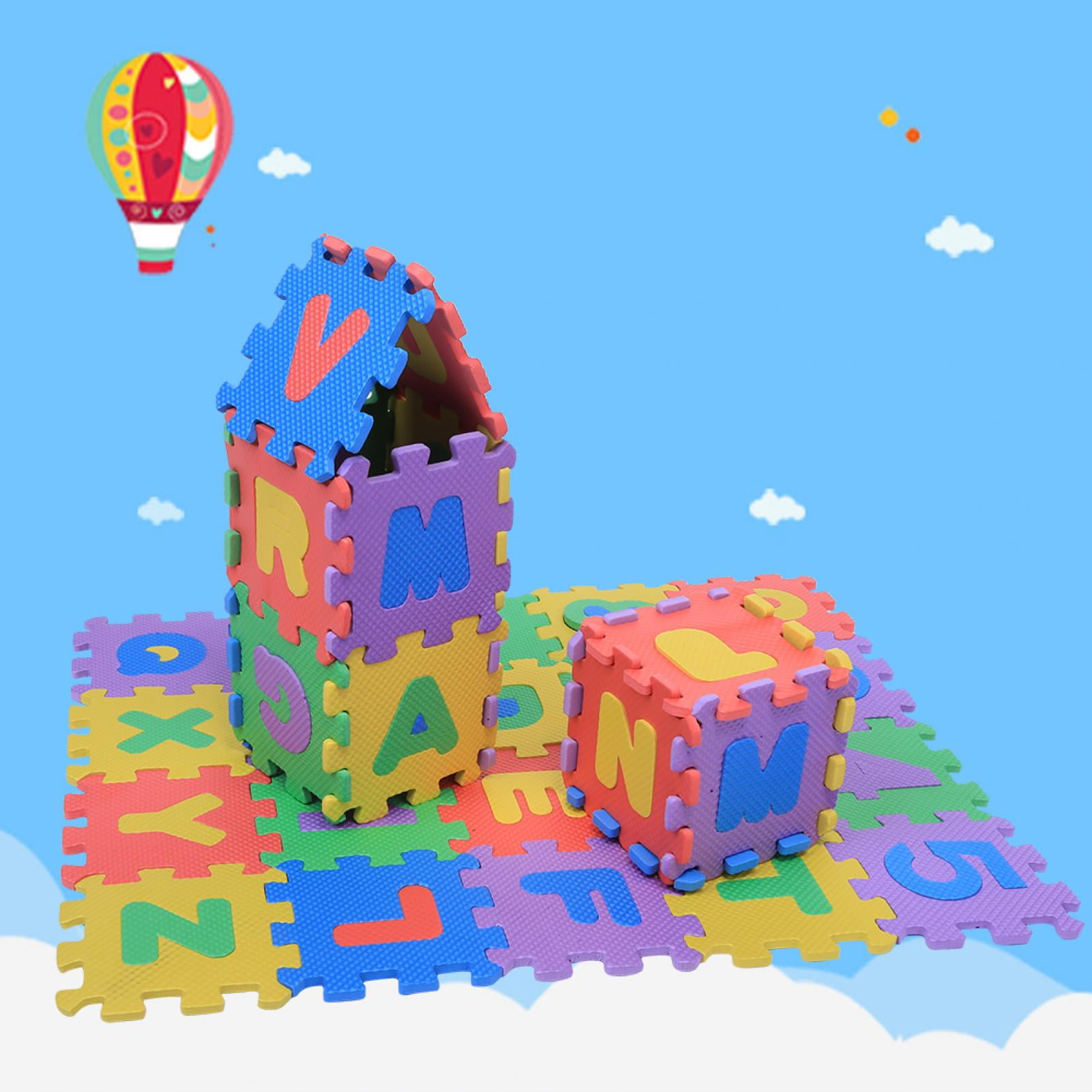 LYUMO Child Play Mat Foam,36Pcs Soft EVA Foam Play Mat Numbers & Letters Baby Children Kids Playing Crawling Pad Toys New