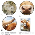 thumbnail image 3 of Designart "Cow Petals landscape III" Animals Floater Framed Wall Decor, 3 of 7