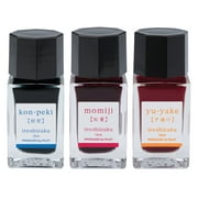 Namiki Pilot Iroshizuku Mini Bottled Ink - Orange & Red & Turquoise - 3-Pack Summer Set