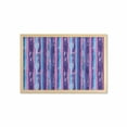 thumbnail image 1 of Modern Wall Art with Frame, Abstract Vertical Brushstroke Paint Stripes Uneven Hatch Ink Style, Printed Fabric Poster for Bathroom Living Room, 35" x 23", Pink Dark Purple Sky Blue, by Ambesonne, 1 of 2