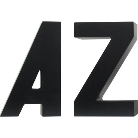 Decorative A to Z Black Bookends