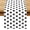 White, variant on Black and White Polka Dot Table Runner Cartoon Birthday Party Decoration Baby Shower Dining Room Home Kitchen Table Decor (Black, 13.8" x 71")