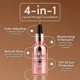 thumbnail image 4 of LUMINESS Liquid Mirage 3PC Kit - Color Changing Foundation with SPF 50 Primer & Makeup Brush, Hydrating & Lightweight Face Makeup, 4 in 1 Liquid Foundation, Concealer & Moisturizer (Light), 4 of 9