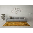 thumbnail image 3 of Ahgly Company Indoor Square Persian Yellow Traditional Area Rugs, 8' Square, 3 of 4