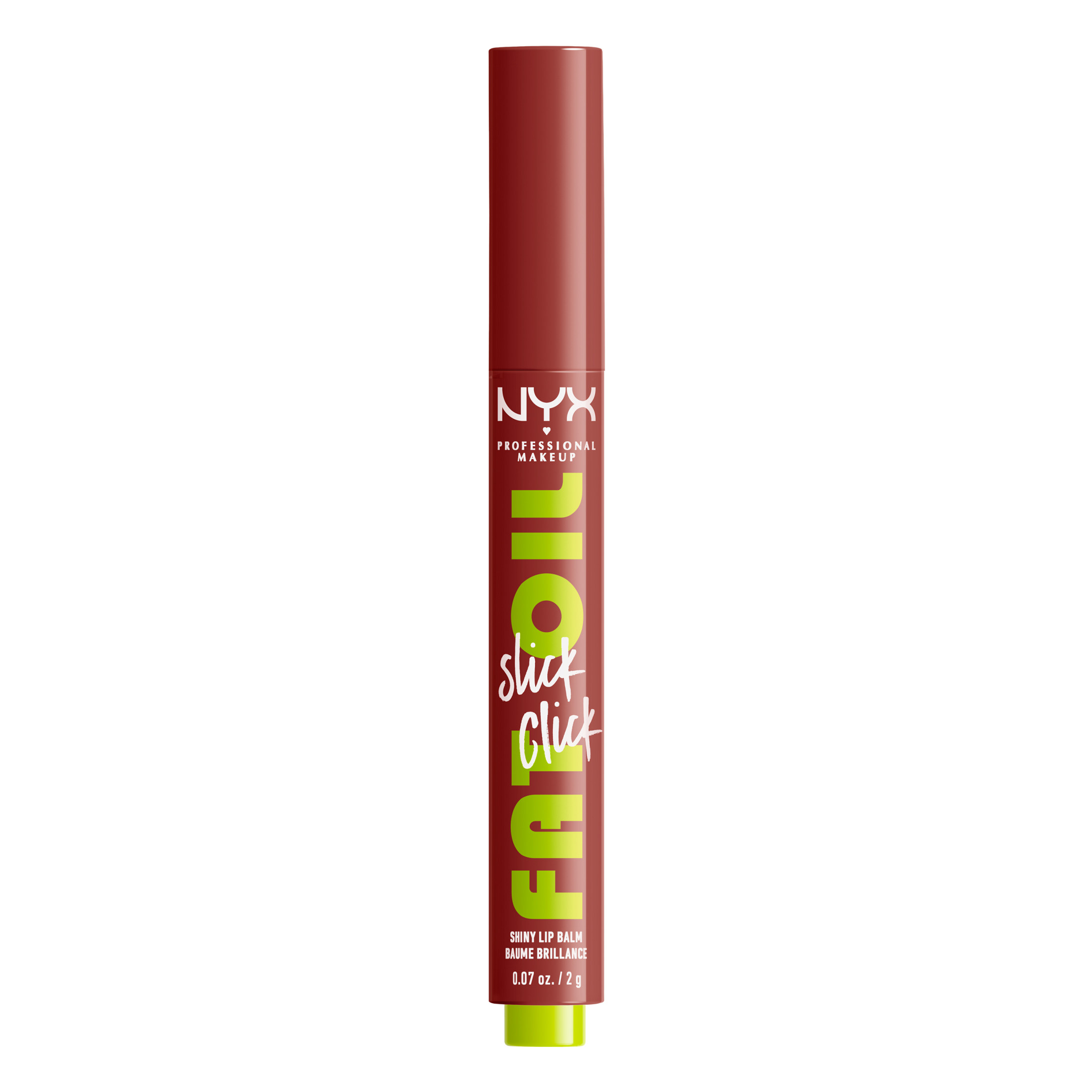 NYX Professional Makeup Fat Oil Slick Click Hydrating Tinted Lip Gloss with Lightweight Hydration, Going Viral, 0.07 oz