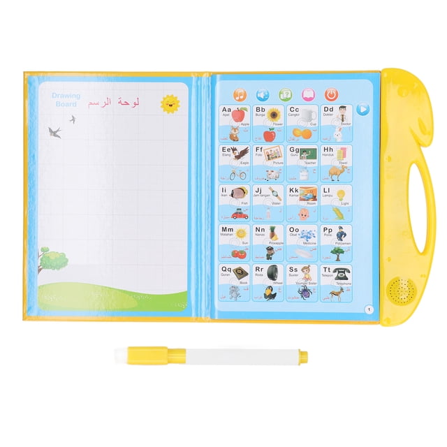 Libro de sonido ANGGREK libro de aprendizaje electrónico papel transparente inglés árabe Indonesia con bolígrafo