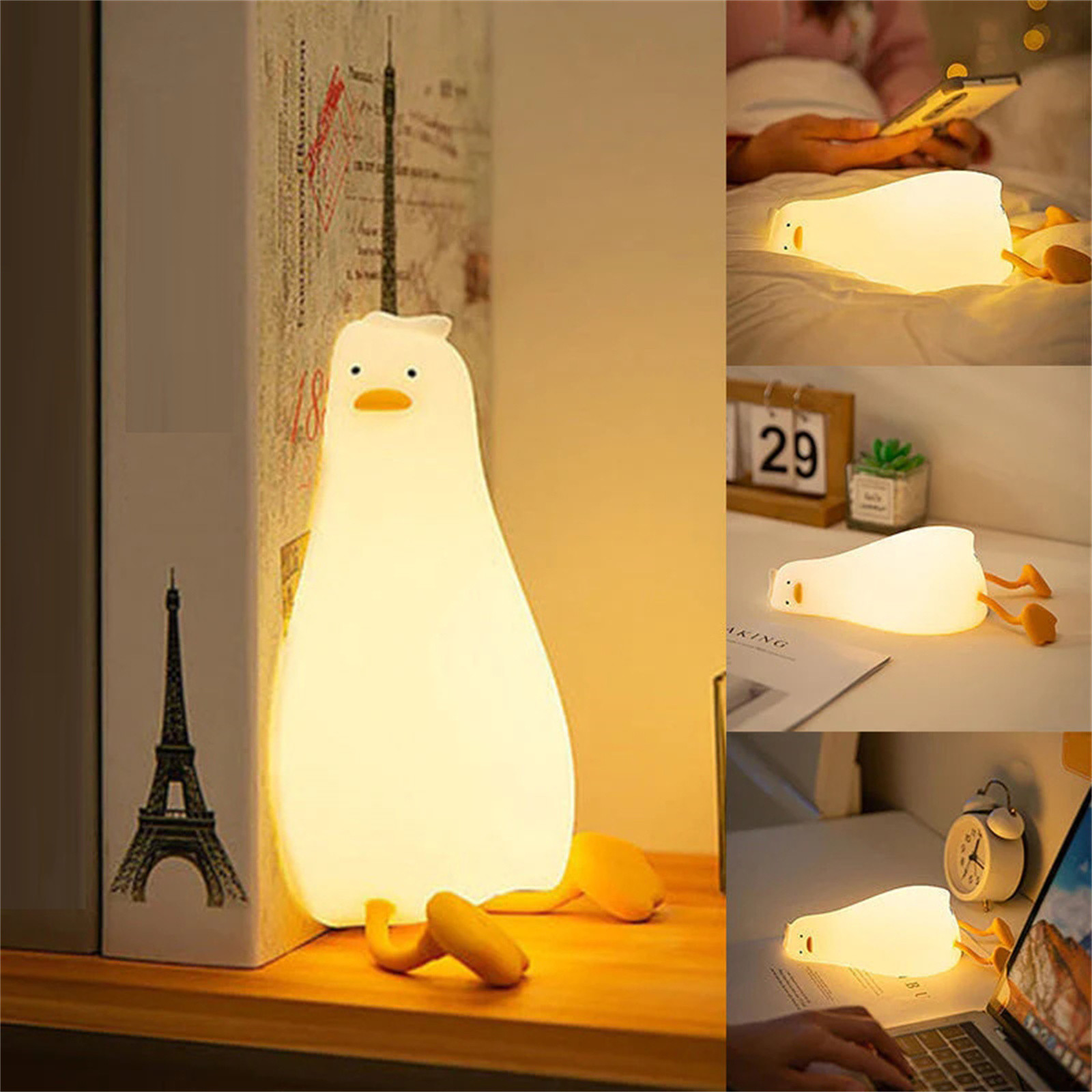 bvgfsahne Lying Duck Night Light Cute Baby Nursery Night Light For Kids