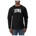 thumbnail image 2 of Wild Bobby State of Iowa College Style Men Long Sleeve Shirt, 2 of 6