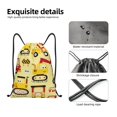 thumbnail image 4 of Bingfone Funny Construction Vehicles Drawstrings Backpacks Bags for Men Women Gym Drawstrings Bag-Small, 4 of 6