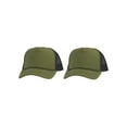 thumbnail image 1 of Top Headwear Men's Blank Rope Trucker Foam Mesh Plain Olive/Black, 1 of 2