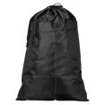 thumbnail image 1 of Unique Bargains 25.6' Height Clothes Storage Double Drawstring Bag for Camping, Black, 1 of 5