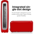 thumbnail image 6 of 2-Slice Slim Toaster, 6 Shade Settings with Cancel, Reheat & Defrost, 10" Long Slot, Auto Shut off, Removable Crumb Tray, Red, 6 of 8