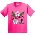 thumbnail image 3 of Inktastic Louisiana Girl Magnolia Flowers and Leaves Youth T-Shirt, 3 of 5