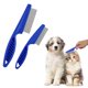 thumbnail image 1 of Peine para el pelo de mascotas Eliminación de manchas de lágrimas, paquete de 2 Peines multifuncionales para el cuidado de mascotas Kit 2 en 1 Peines para perros Masaje de aseo de acero inox, 1 of 5