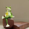thumbnail image 7 of Michellecmm Drinking Frog Planter Pot Hangers Decorative Flower Pot and Vase Hugger Animal Figurines Statues, 7 of 7
