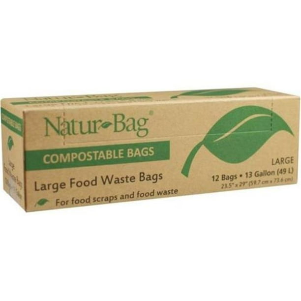 NaturBag 912378 3 gal Bag Compostable, Plastic