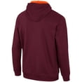 thumbnail image 3 of Men's Colosseum Maroon Virginia Tech Hokies Half-Zip Hoodie, 3 of 3
