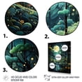 thumbnail image 3 of Designart "Forest captivate Forest Pointillism IV" Landscape & Nature Floater Framed Canvas Print, 3 of 7