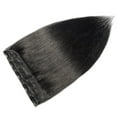 thumbnail image 3 of 100% Remy Human 3/4 Full Head Clip in Human Hair Extensions Silky Straight, 3 of 6