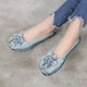 thumbnail image 5 of XIHAHA Retro Folk-zapatos planos de cuero genuino suave personalizados para mujer con flores, zapatos de mujer, mocasines de diseñador, zapatos sin cordones, 5 of 5