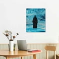 thumbnail image 2 of Lingy Framed Jesus Wall Art Jesus Decor Walking In The Water Canvas Christian Religious Canvas Wall Decoration Bible Picture Poster Printing Living Room Painting Bedroom Church Ready To Hang, 2 of 4