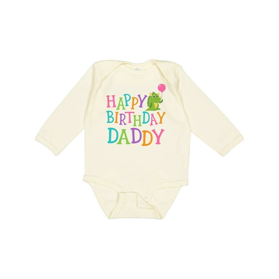 Inktastic Happy Birthday Daddy Boy Girl Party Boys or Girls Long Sleeve Baby Bodysuit